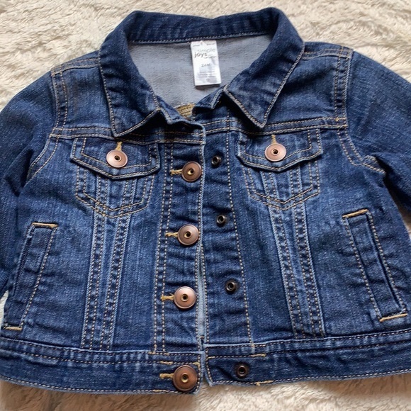Simple Joys by Carter's Toddler Girls' Denim Jacket 24M - Picture 4 of 15